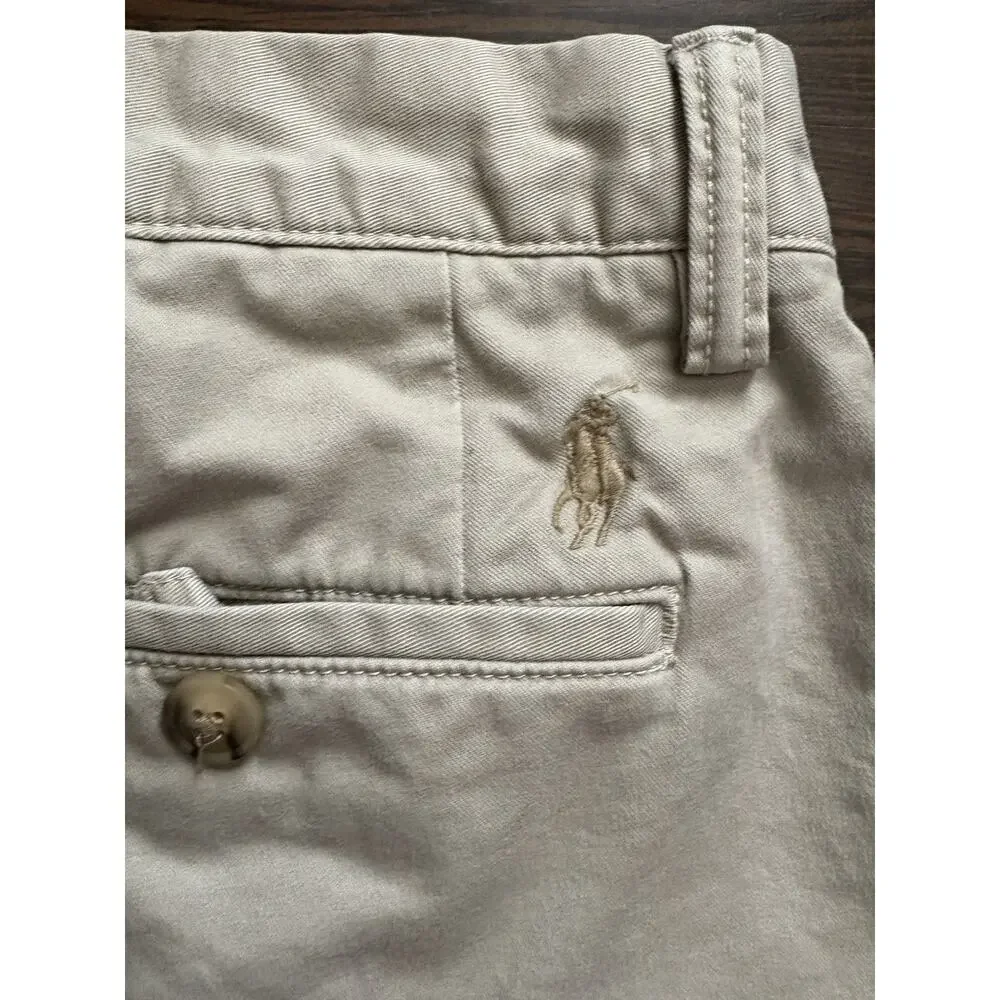 2022 Polo R.L Classic Chino Shorts Nautical Flags Knots Embroidered Waist 33
